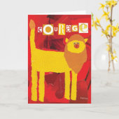 勇気グリーティングカード カード (黄色い花)