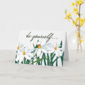 勇気デイジー カード (黄色い花)