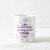 勇気ニン引用文 コーヒーマグカップ (中央)