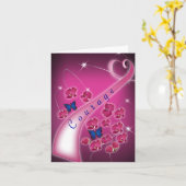 勇気ノートカード乳がんの寄付 カード (黄色い花)