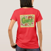 勇気ハートワードアーカスタムトTシャツ Tシャツ (裏面)