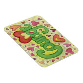 勇気ハートワードアート感動的冷蔵庫用マグネット マグネット (右側)