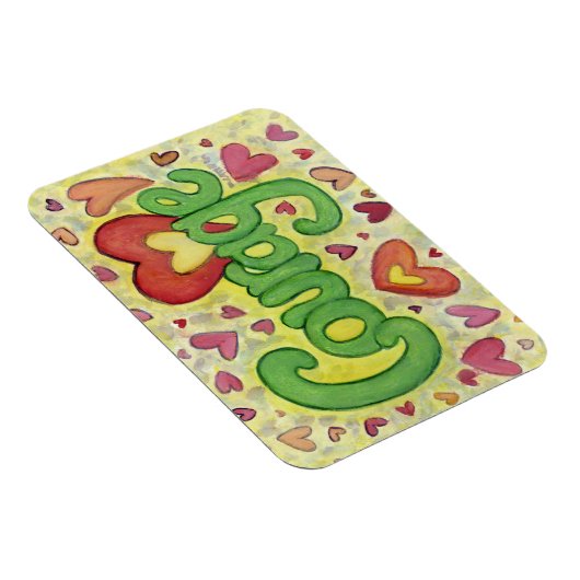 勇気ハートワードアート感動的冷蔵庫用マグネット マグネット (右側)