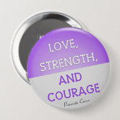 勇気バッジ膵がん（紫） 缶バッジ (正面&裏面)