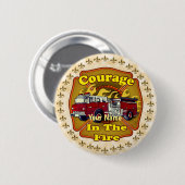 勇気ファイターファイアトラック 缶バッジ (正面&裏面)