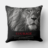 勇気リオンやる気を起こさせる感動的 クッション (裏面)