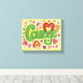 勇気ワードアー絵画トのキャンバスプリントアート キャンバスプリント (インサイチュ (ウッドフロア))