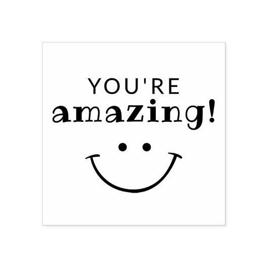 勇気付けられるあなたは素晴らしい先生 ラバースタンプ (インプリント)