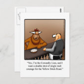 勇気付けられるおもしろいユーモアはがき ポストカード (正面/裏面)