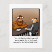 勇気付けられるおもしろいユーモアはがき ポストカード (正面)