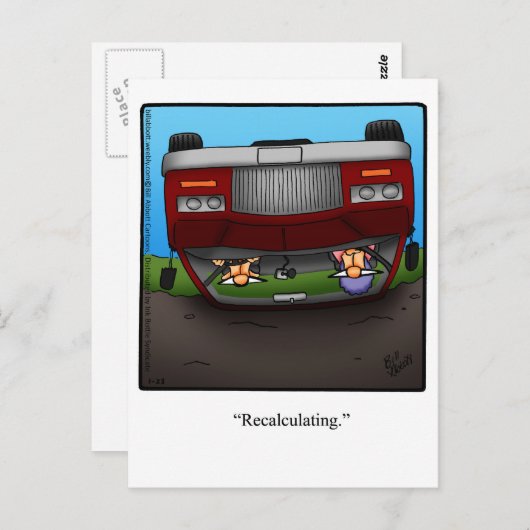 勇気付けられるおもしろいユーモアはがき ポストカード (正面/裏面)