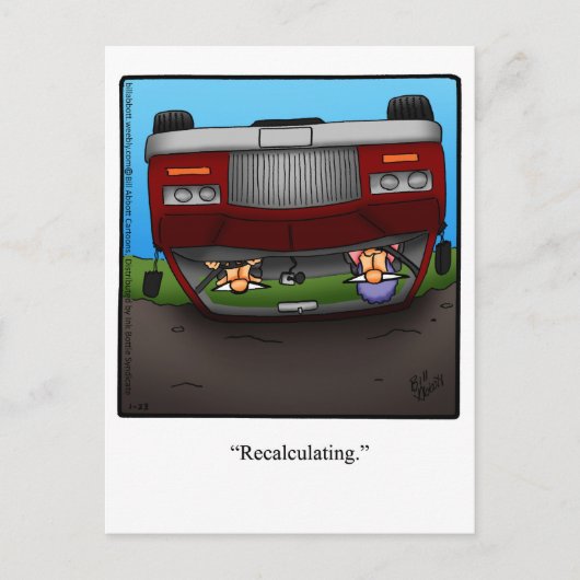 勇気付けられるおもしろいユーモアはがき ポストカード (正面)