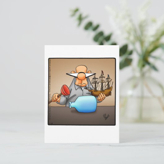 勇気付けられるおもしろいユーモアはがき ポストカード (スタンド正面)