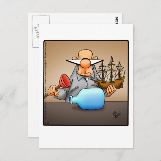 勇気付けられるおもしろいユーモアはがき ポストカード (正面/裏面)