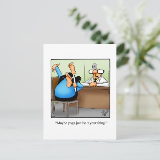 勇気付けられるおもしろいユーモアはがき ポストカード (スタンド正面)