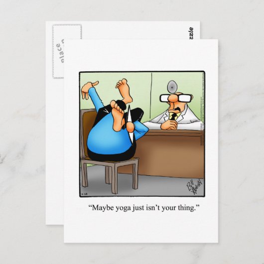 勇気付けられるおもしろいユーモアはがき ポストカード (正面/裏面)