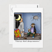 勇気付けられるおもしろいユーモアはがき ポストカード (正面/裏面)