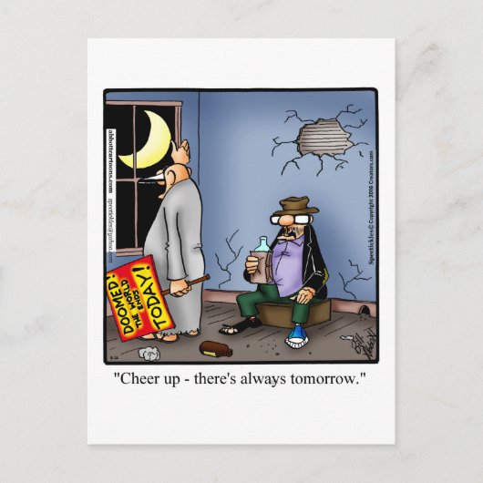 勇気付けられるおもしろいユーモアはがき ポストカード (正面)