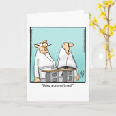 勇気付けられるおもしろいユーモアカード カード (黄色い花)