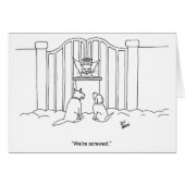 勇気付けられるおもしろいユーモア用グリーティングカード (正面横)