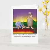 勇気付けられるおもしろいユーモア用グリーティングカード カード (黄色い花)