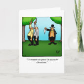 勇気付けられるおもしろいユーモア用グリーティングカード カード (正面)