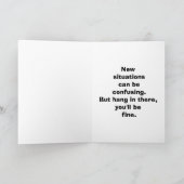 勇気付けられるおもしろいユーモア用グリーティングカード カード (内部)