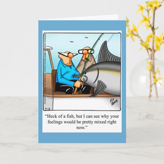 勇気付けられるおもしろいユーモア用グリーティングカード カード (黄色い花)