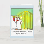 勇気付けられるおもしろいユーモア用グリーティングカード カード (正面)