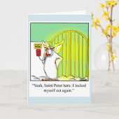 勇気付けられるおもしろいユーモア用グリーティングカード カード (黄色い花)