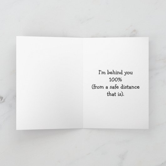 勇気付けられるおもしろいユーモア用グリーティングカード カード (内部)