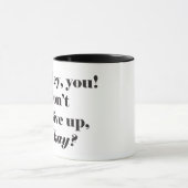 勇気付けられるおよびやる気を起こさせるなタイポグラフィの引用文 マグカップ (中央)