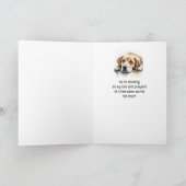 勇気付けられるか可愛くなる悲しい犬 カード (内部)