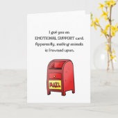 勇気付けられるとサポートのおもしろカード カード (黄色い花)