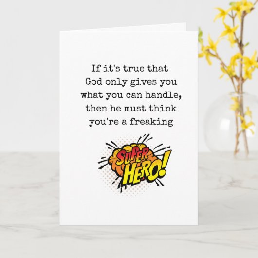 勇気付けられるとサポートカード カード (黄色い花)