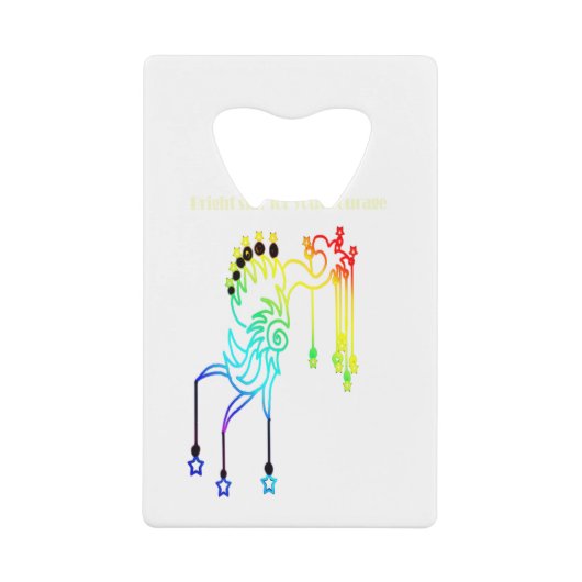 勇気付けられると実績 クレジットカード栓抜き (正面)