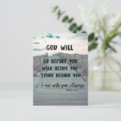勇気付けられると心地よいバイブル聖句と引用文 ポストカード (スタンド正面)