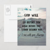 勇気付けられると心地よいバイブル聖句と引用文 ポストカード (正面/裏面)