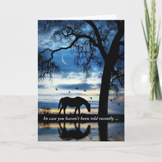 勇気付けられると月が美しい カード (正面)