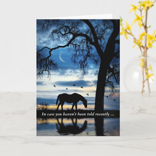 勇気付けられると月が美しい カード (黄色い花)