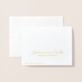 勇気付けられるのこのカードを持っています 箔カード (裏面封筒付き)