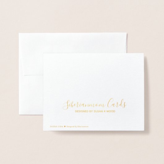 勇気付けられるのこのカードを持っています 箔カード (裏面封筒付き)