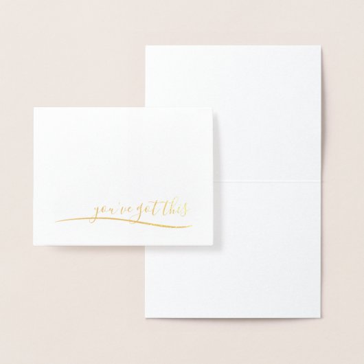 勇気付けられるのこのカードを持っています 箔カード (ディスプレー)