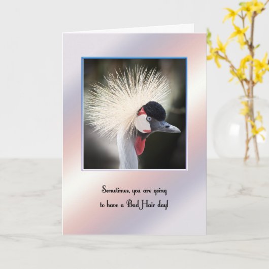 勇気付けられるのヘアーデイカードの不良。 カード (黄色い花)