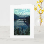 勇気付けられるの世界は障害から成っています カード (黄色い花)