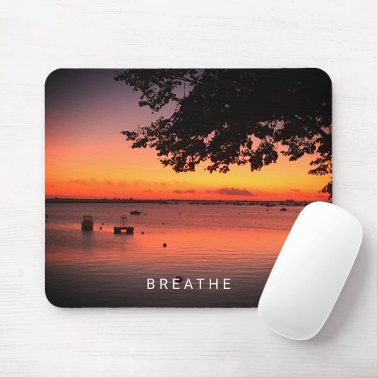 勇気付けられるの呼吸あなたの写真を作成する マウスパッド (マウス)
