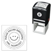 勇気付けられるの後を追指示先生 セルフインキングスタンプ (インサイチュ)