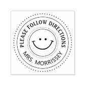 勇気付けられるの後を追指示先生 セルフインキングスタンプ (デザイン)