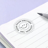 勇気付けられるの後を追指示先生 セルフインキングスタンプ