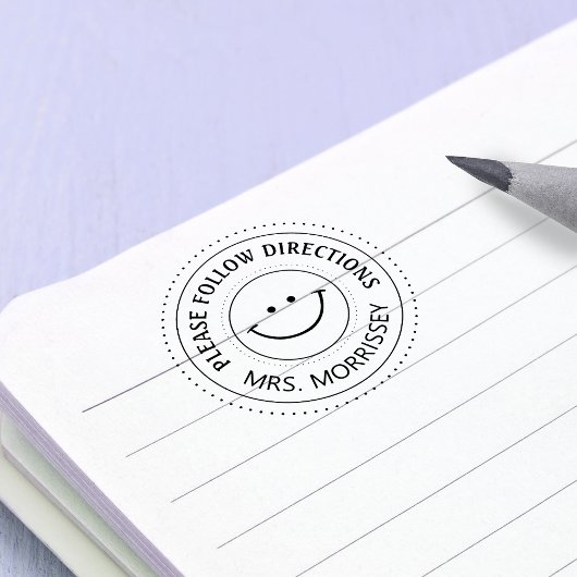 勇気付けられるの後を追指示先生 セルフインキングスタンプ